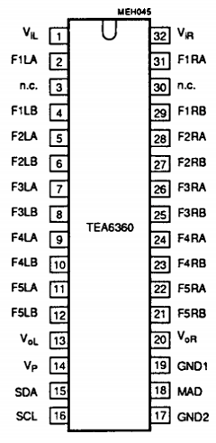 TEA6360/V2 Datasheet PDF Philips Electronics