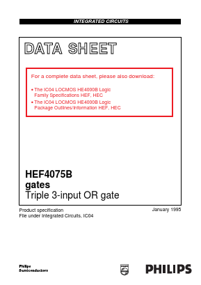 HEC4075BP Datasheet PDF Philips Electronics