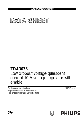TDA3676 Datasheet PDF Philips Electronics