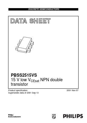 PBSS2515 Datasheet PDF Philips Electronics