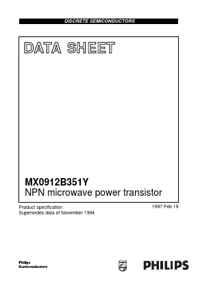 MX0912B351Y114 Datasheet PDF Philips Electronics