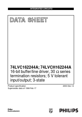 74LVCH162244A Datasheet PDF Philips Electronics