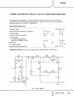 OM361 Datasheet PDF Philips Electronics