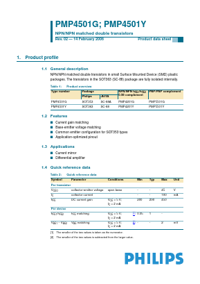 PMP4501Y,125 Datasheet PDF Philips Electronics