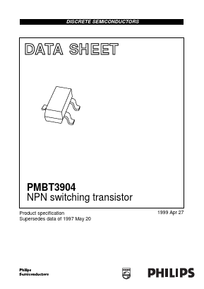 PMBT3904 Datasheet PDF Philips Electronics