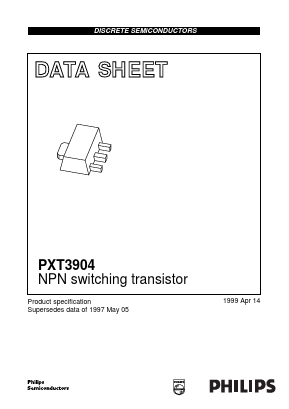 PXT3904 Datasheet PDF Philips Electronics