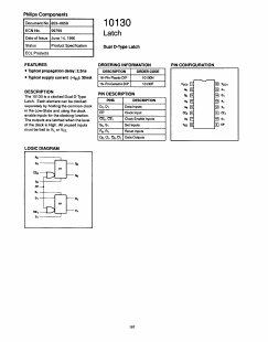 10130F Datasheet PDF Philips Electronics