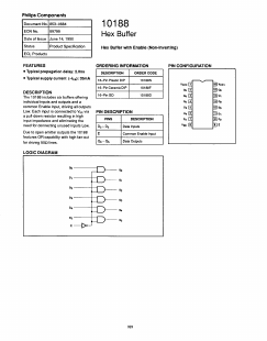 10188 Datasheet PDF Philips Electronics