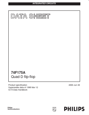 74F175AD Datasheet PDF Philips Electronics
