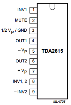 TDA2615/N1 Datasheet PDF Philips Electronics