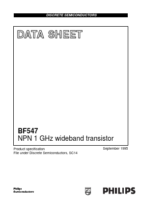 BF547 Datasheet PDF Philips Electronics