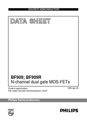 BF909 Datasheet PDF Philips Electronics