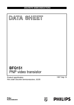 BFQ151 Datasheet PDF Philips Electronics