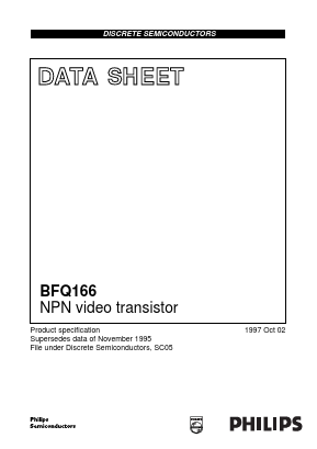 BFQ166 Datasheet PDF Philips Electronics
