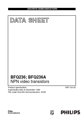 BFQ236A Datasheet PDF Philips Electronics