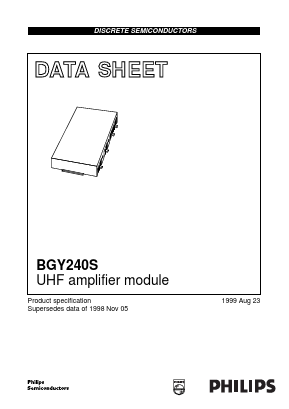 BGY240S Datasheet PDF Philips Electronics