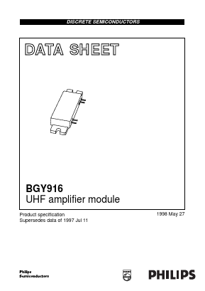BGY916 Datasheet PDF Philips Electronics