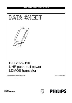 BLF2022-120 Datasheet PDF Philips Electronics