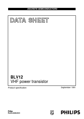 BLV12 Datasheet PDF Philips Electronics