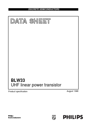 BLW33 Datasheet PDF Philips Electronics