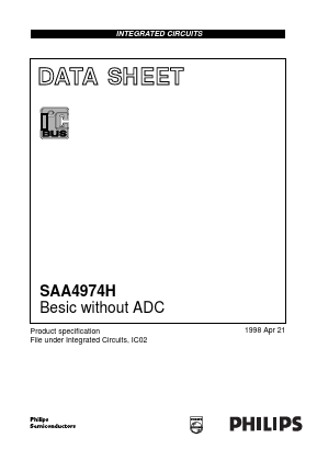 SAA4974H/V1 Datasheet PDF Philips Electronics