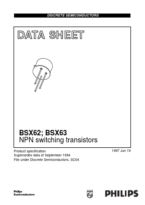 BSX63-16 Datasheet PDF Philips Electronics