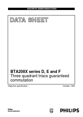 BTA208XD Datasheet PDF Philips Electronics