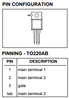 BTA225-800C Datasheet PDF Philips Electronics