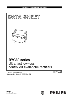 BYG80A Datasheet PDF Philips Electronics