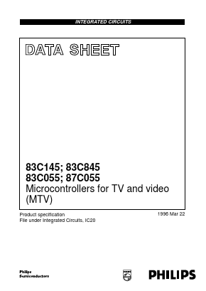 P83C055 Datasheet PDF Philips Electronics