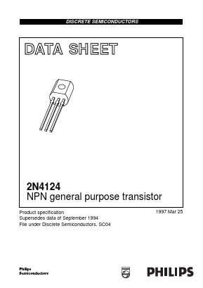 2N4124 Datasheet PDF Philips Electronics