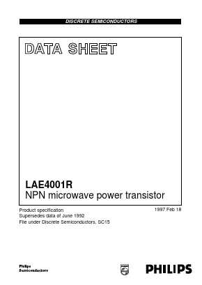 LAE4001R Datasheet PDF Philips Electronics