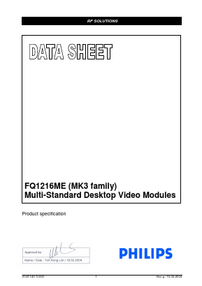 313914718291 Datasheet PDF Philips Electronics