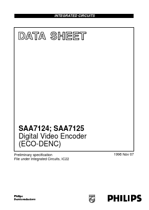SAA7124WP Datasheet PDF Philips Electronics