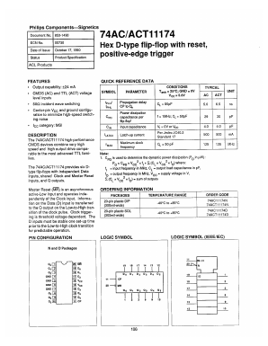 74AC11174 Datasheet PDF Philips Electronics