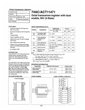 74ACT11471D Datasheet PDF Philips Electronics