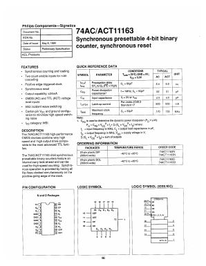 74ACT11163D Datasheet PDF Philips Electronics