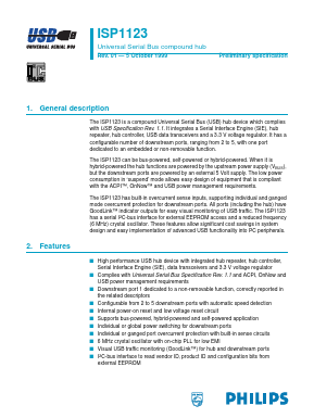 ISP1123 Datasheet PDF Philips Electronics