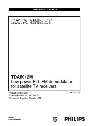 TDA8012M/C1/S1 Datasheet PDF Philips Electronics