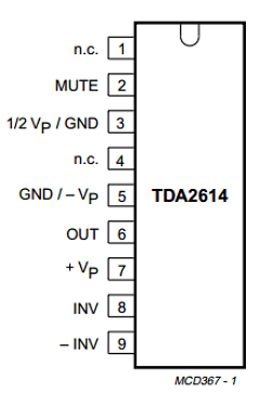 TDA2614/N1 Datasheet PDF Philips Electronics