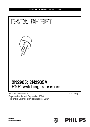 2N2905 Datasheet PDF Philips Electronics
