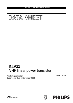 BLV33 Datasheet PDF Philips Electronics