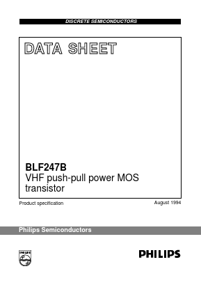 BLF247B Datasheet PDF Philips Electronics