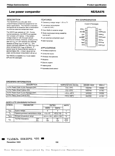 NE576 Datasheet PDF Philips Electronics