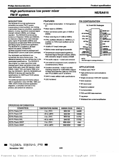 NE615DK Datasheet PDF Philips Electronics