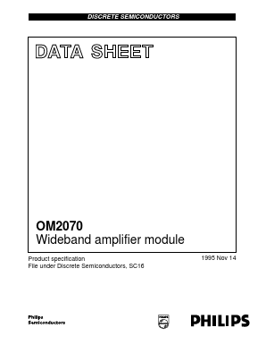 OM2070 Datasheet PDF Philips Electronics