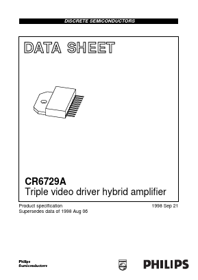CR6729A Datasheet PDF Philips Electronics