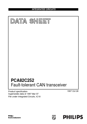 PCA82C252T Datasheet PDF Philips Electronics