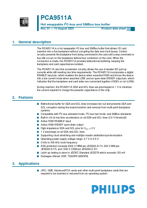 PCA9511AD Datasheet PDF Philips Electronics