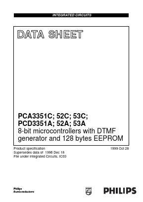 PCD3352A Datasheet PDF Philips Electronics